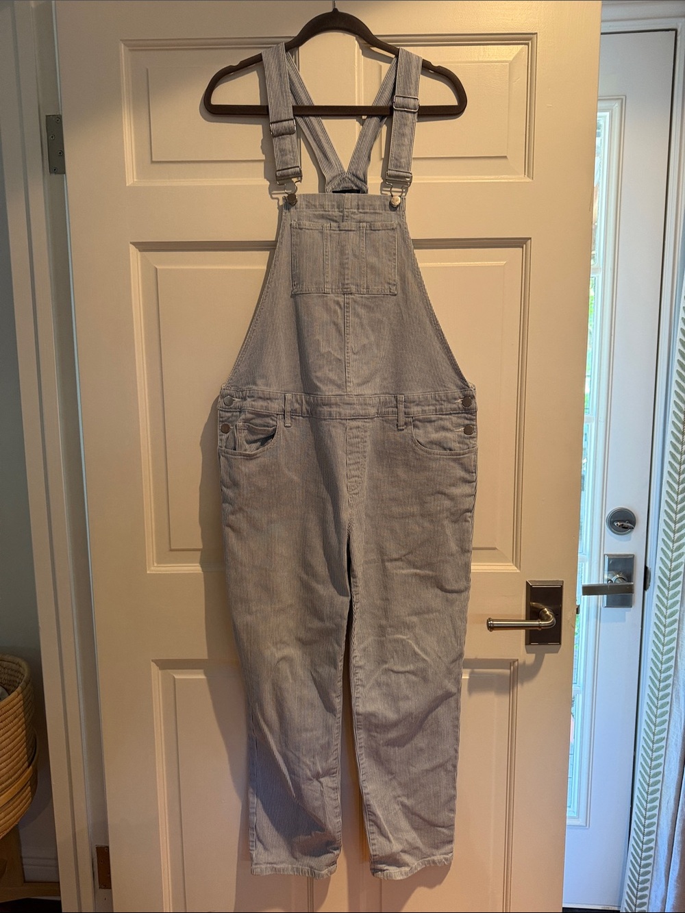 Hatch Light Blue Denim Maternity Overalls